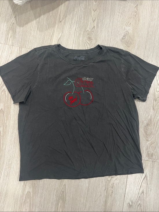 Lucky Brand Tops - Lucky Brand Cherry Coke Charcoal T-shirt